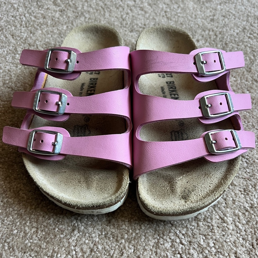 Birkenstock Pink Sandals with Adjustable Straps
